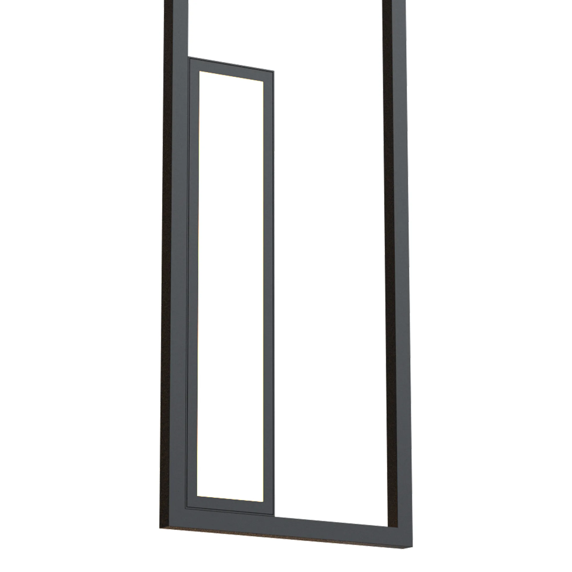 Boutique Rectangle Wall Lamp Dimmable 50W LED Black M7675  Mantra Boutique Black